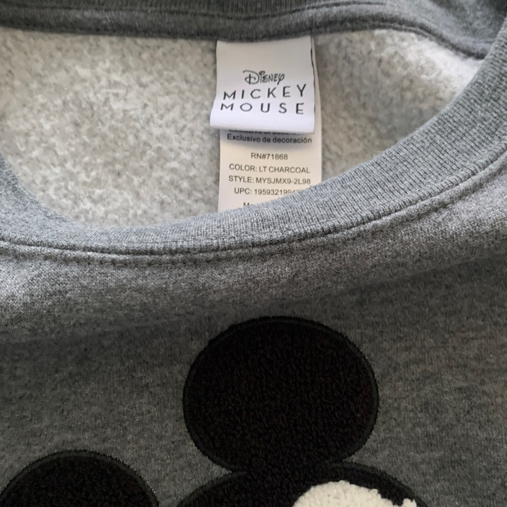 Disney Charcoal Mickey Mouse Sweatshirt - Picture 5 of 8